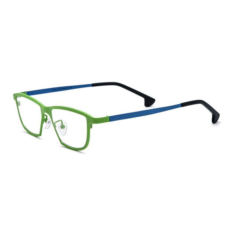 Regin Rectangle Green Glasses