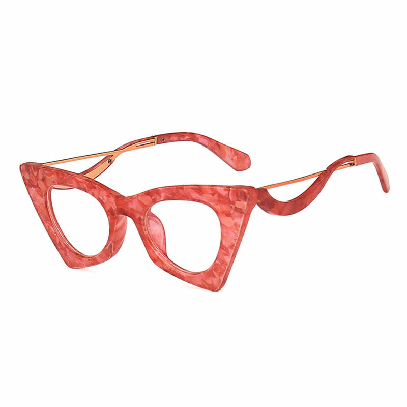 Yehu Cat Eye Red Glasses