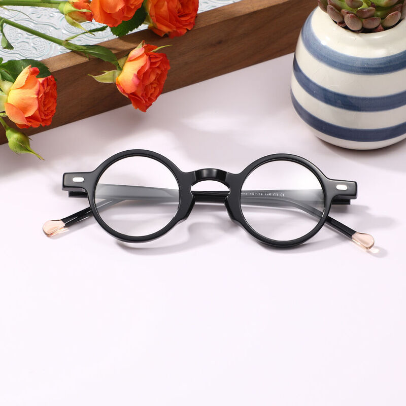 Bvck Round Black Glasses