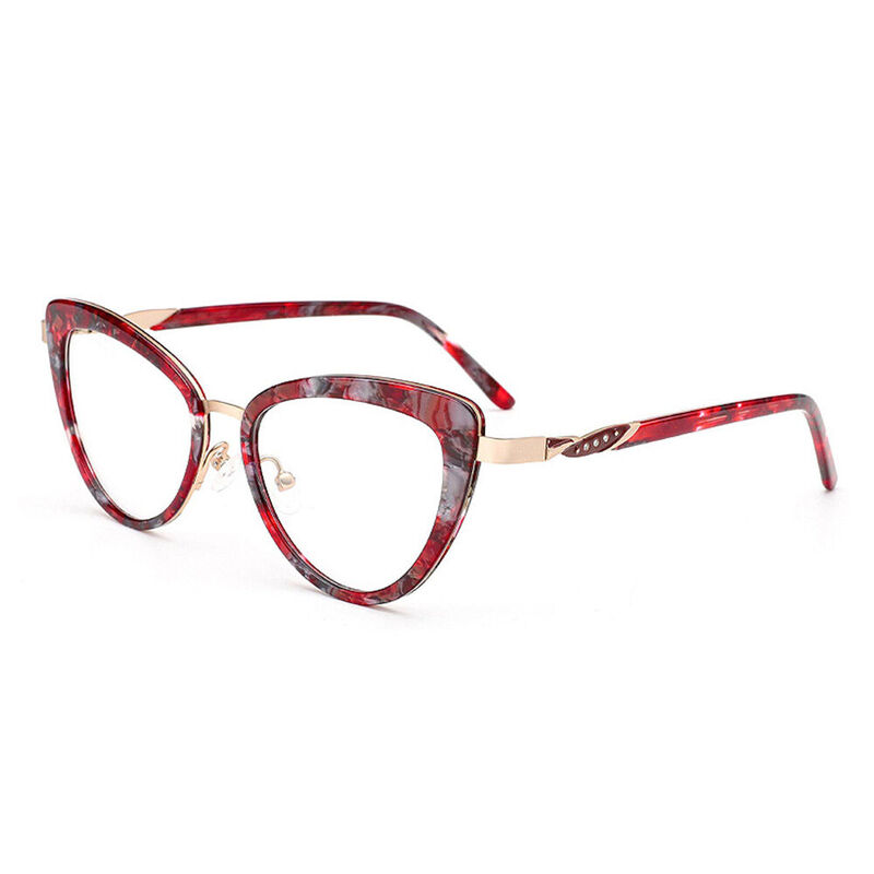 Occhiali da Vista Molly Cat Eye Rosso