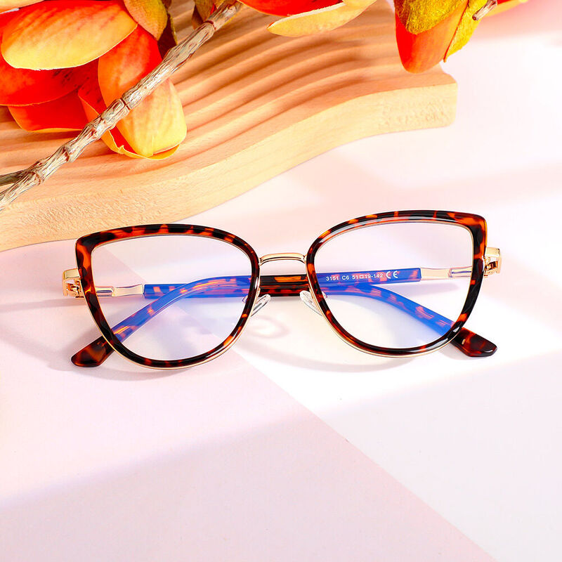 Heloise Cat Eye Tortoise Glasses