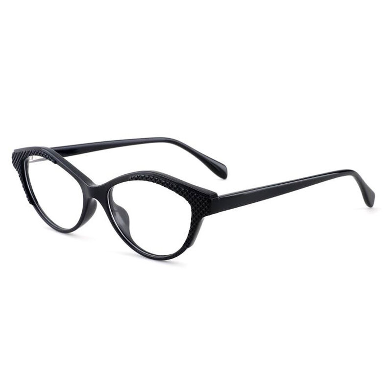 Casey Oval Black Glasses