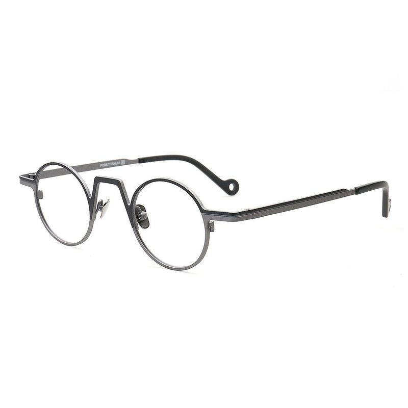 Davieea Round Gray Glasses