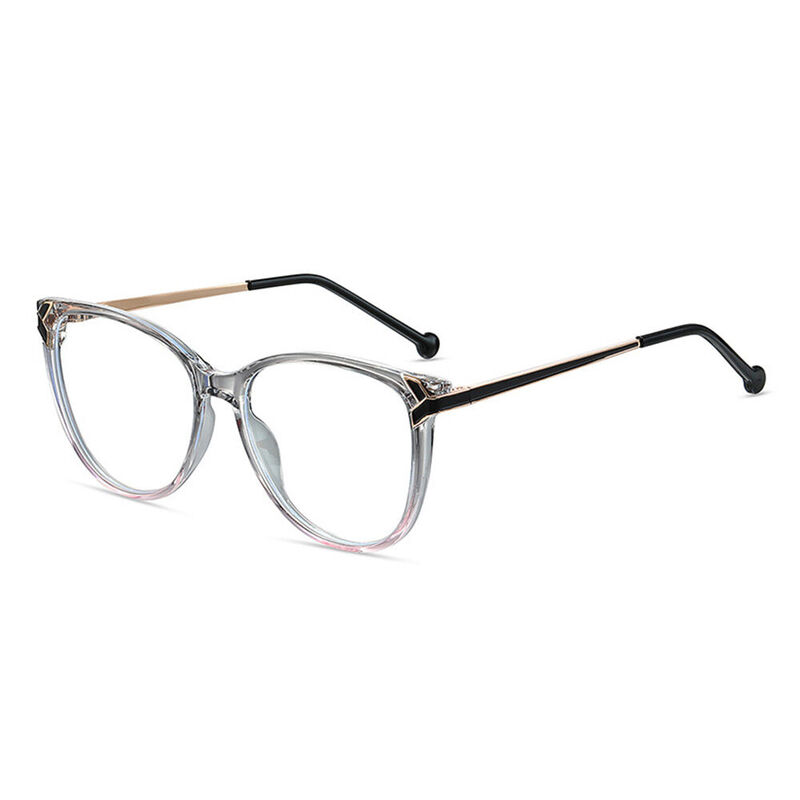 Eleano Cat Eye Gray Glasses