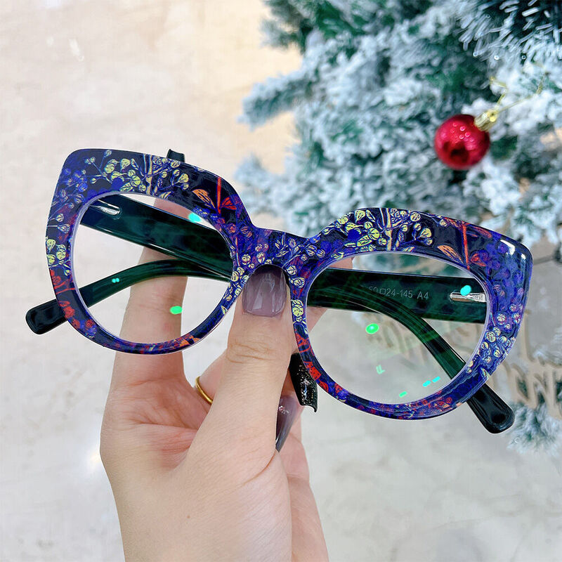 Frasei Cat Eye Purple Glasses