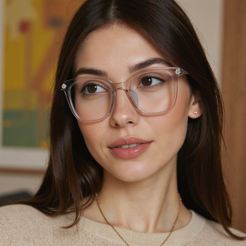 Edmun Square Brown Glasses
