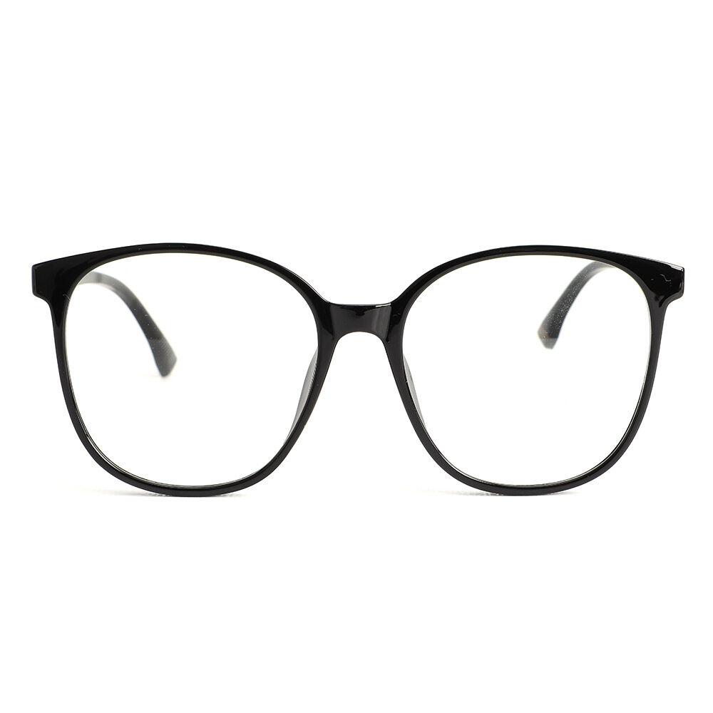 Evangeline Quadratische Schwarze Brille