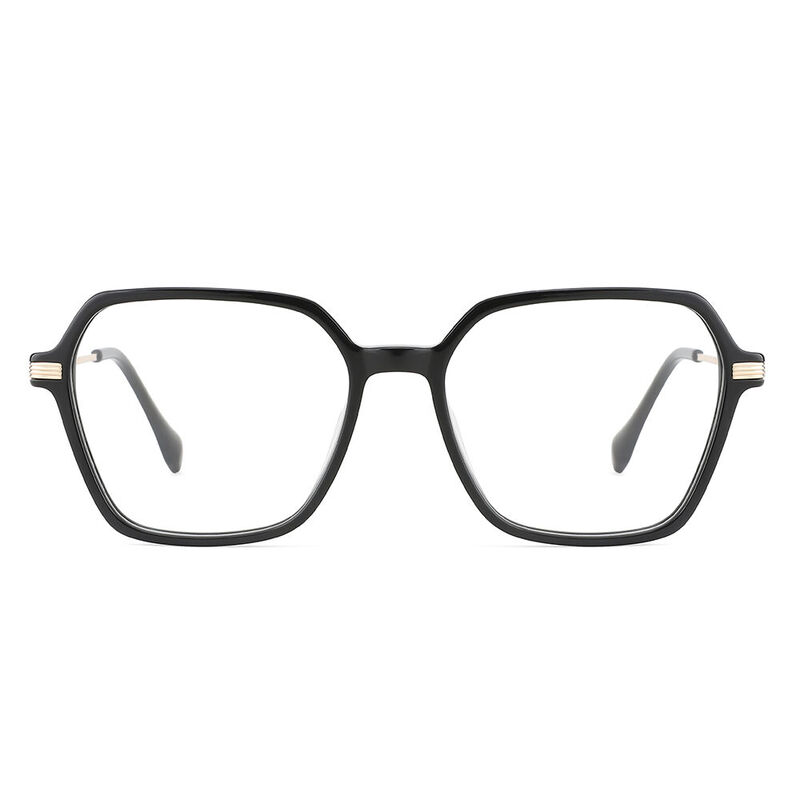 Terri Geometric Black Glasses