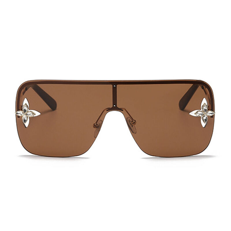 Machina Square Brown Sunglasses