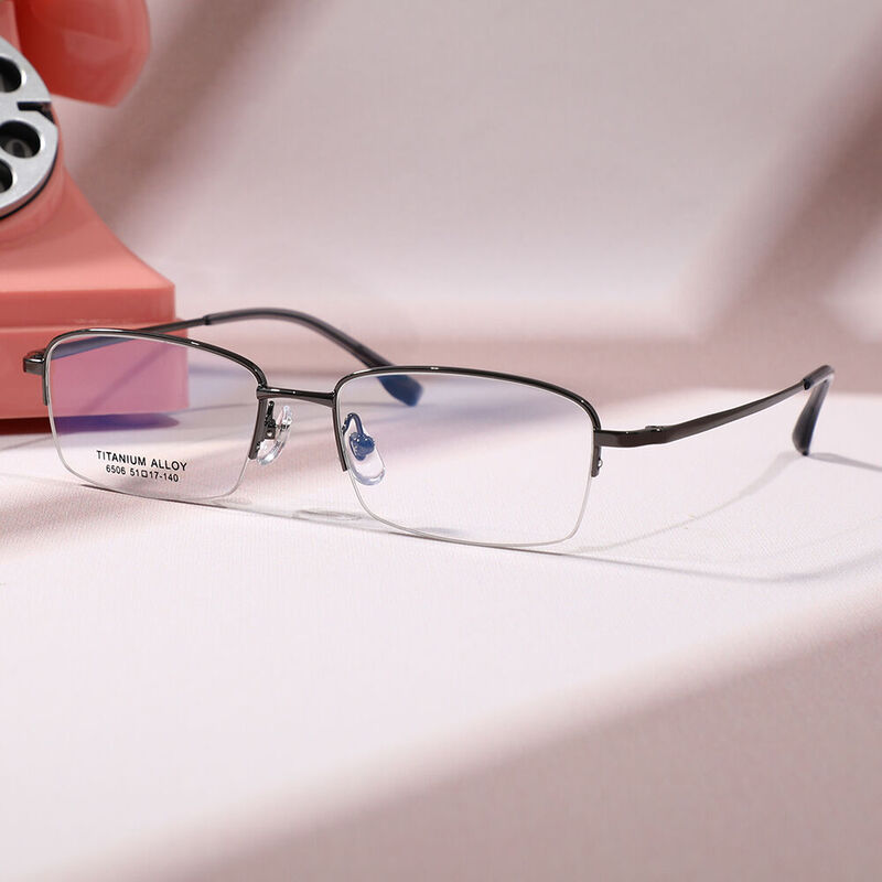 Laurea Rechteckige Rotgusse Brille