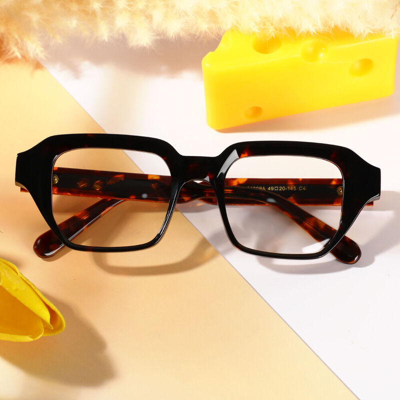 Eudor Square Tortoise Glasses