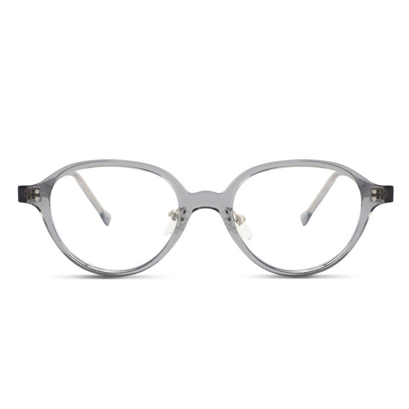 Nicholas Oval Grey Glasses