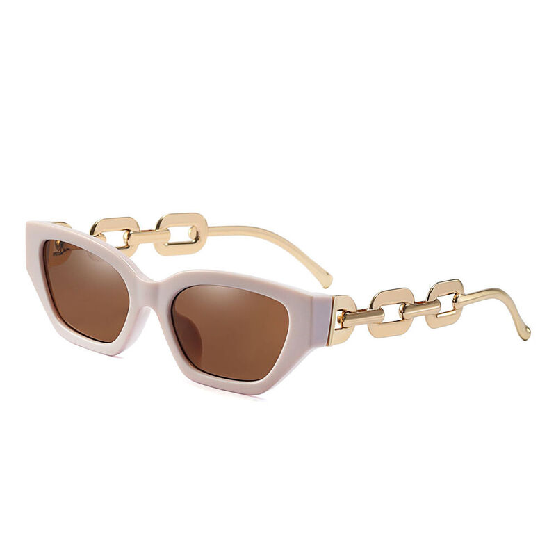 Stella Rectangle Pink Sunglasses