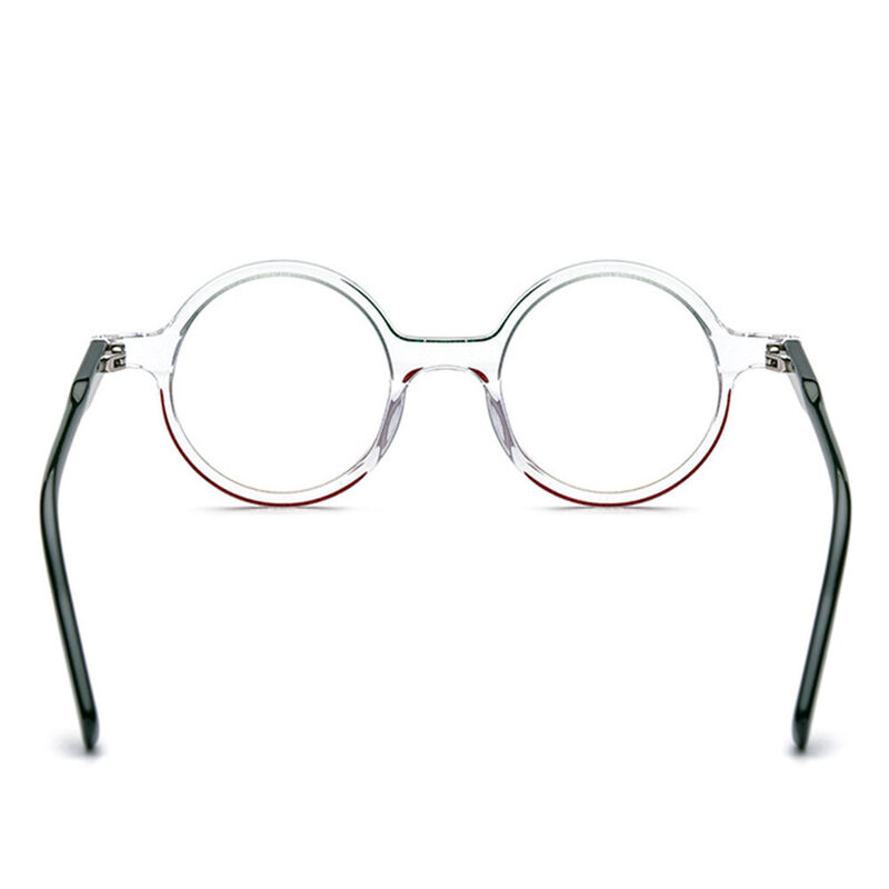 Colley Round Green Glasses