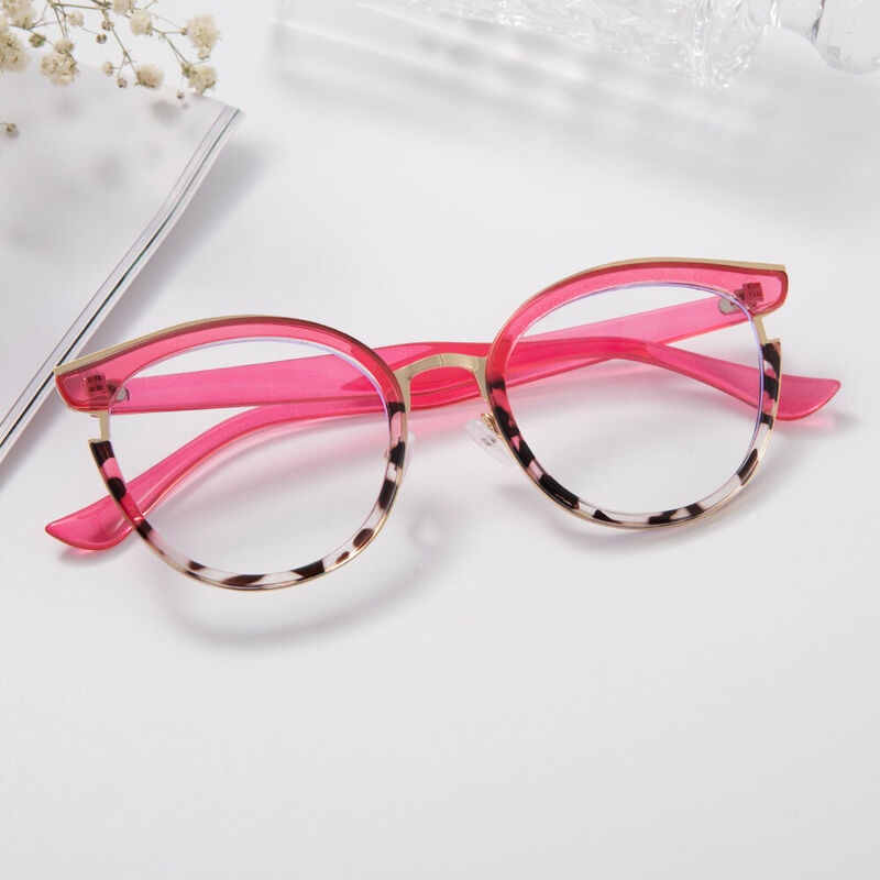 Harte Cat Eye Pink Glasses