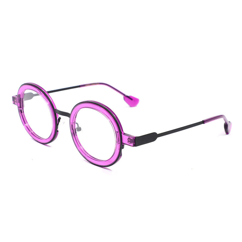 Lane Round Purple Glasses
