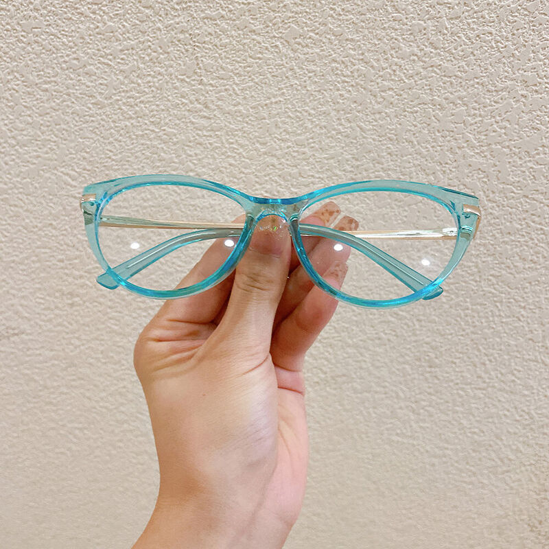 Merree Cat Eye Blue Glasses