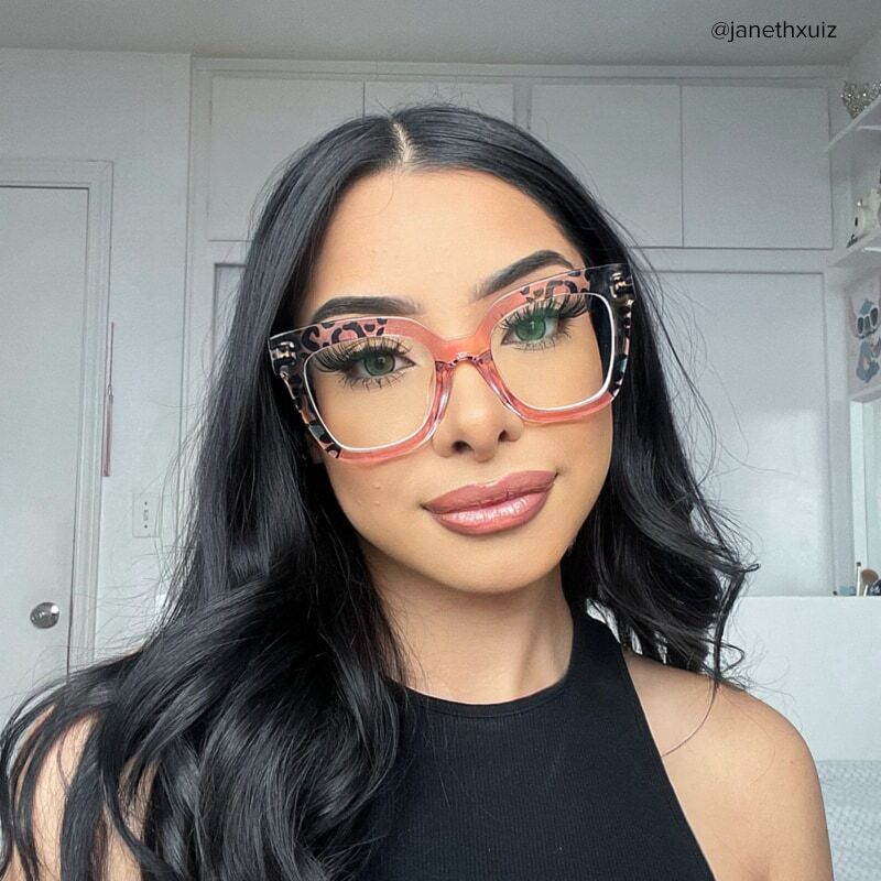 Lamb Cat Eye Pink Glasses