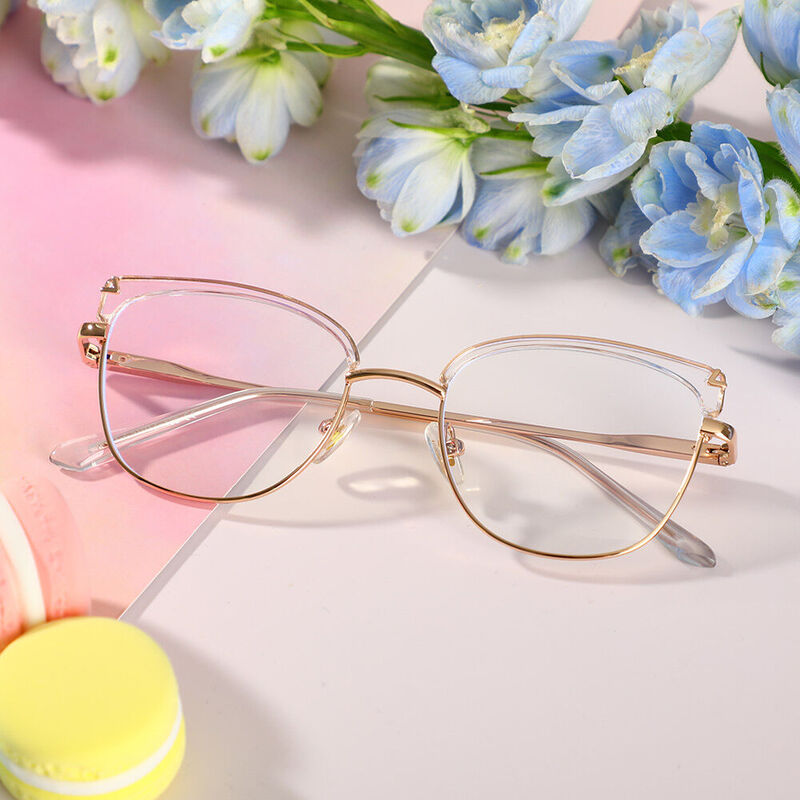 Patiencie Cat Eye Clear Glasses