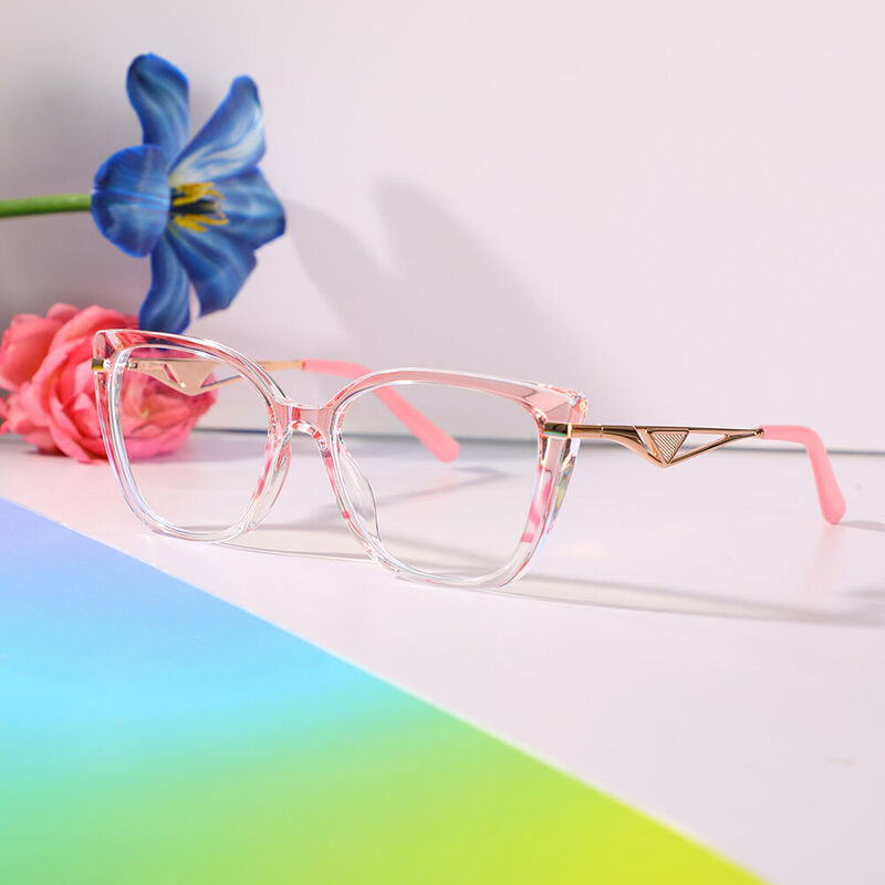 Robbiee Cat Eye Pink Glasses