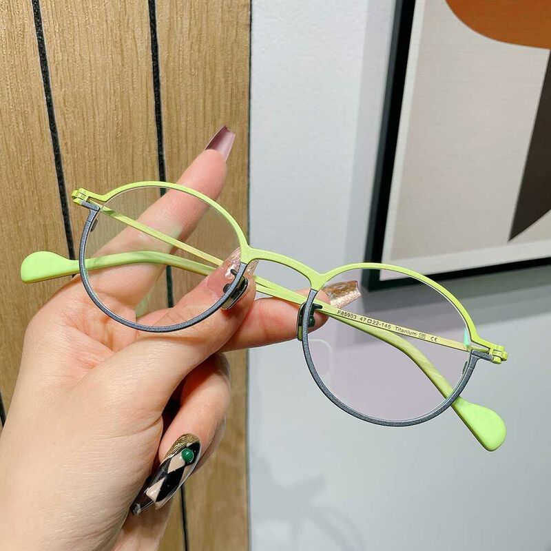 Cook Runde Gelbe Brille