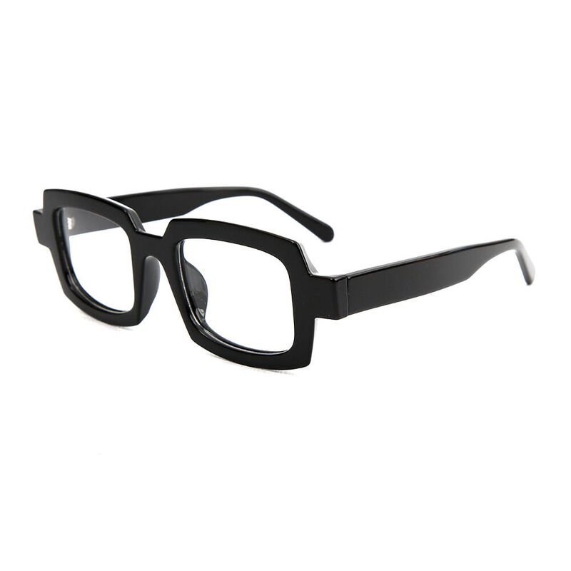 Quincy Quadratische Schwarze Brille