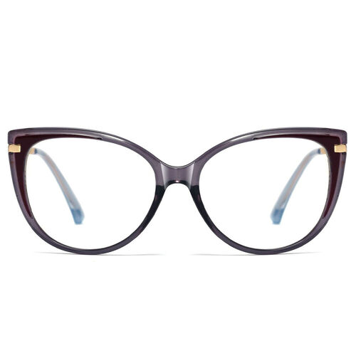 Afrodille Cat Eye Brown Glasses