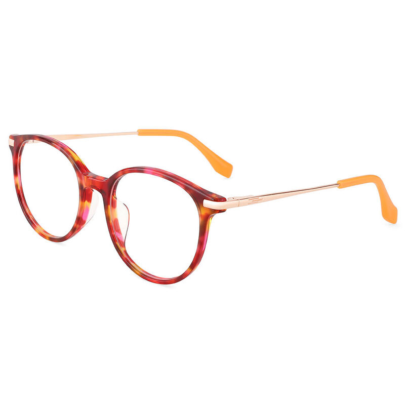 Georgetown Round Red Glasses