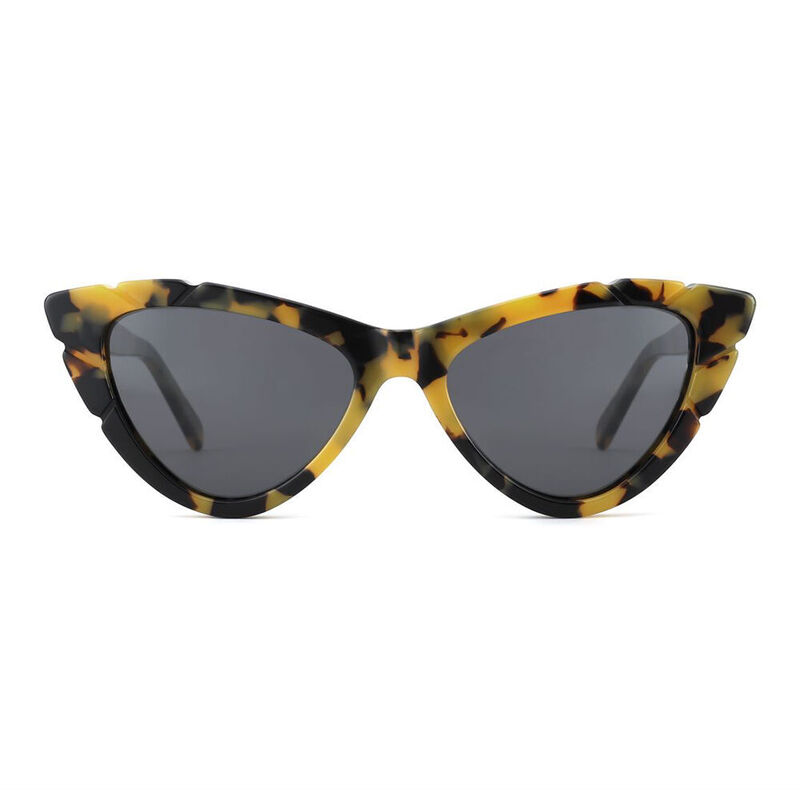 Holiday Cat Eye Yellow Tortoise Sunglasses