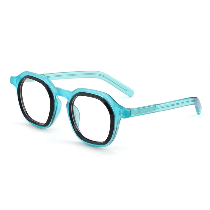 Hanny Round Blue Glasses