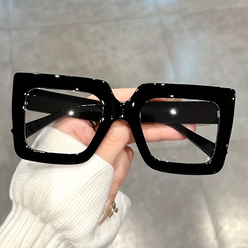 Quie Square Black Glasses