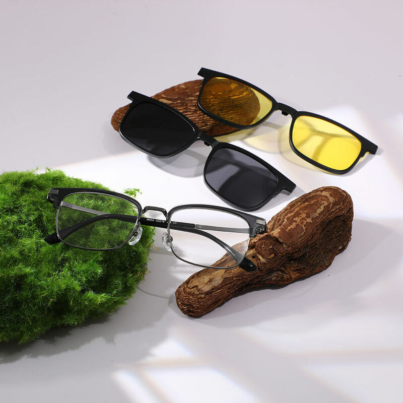 Nige Browline Grey Glasses
