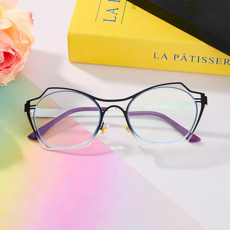 Foster Cat Eye Black Glasses