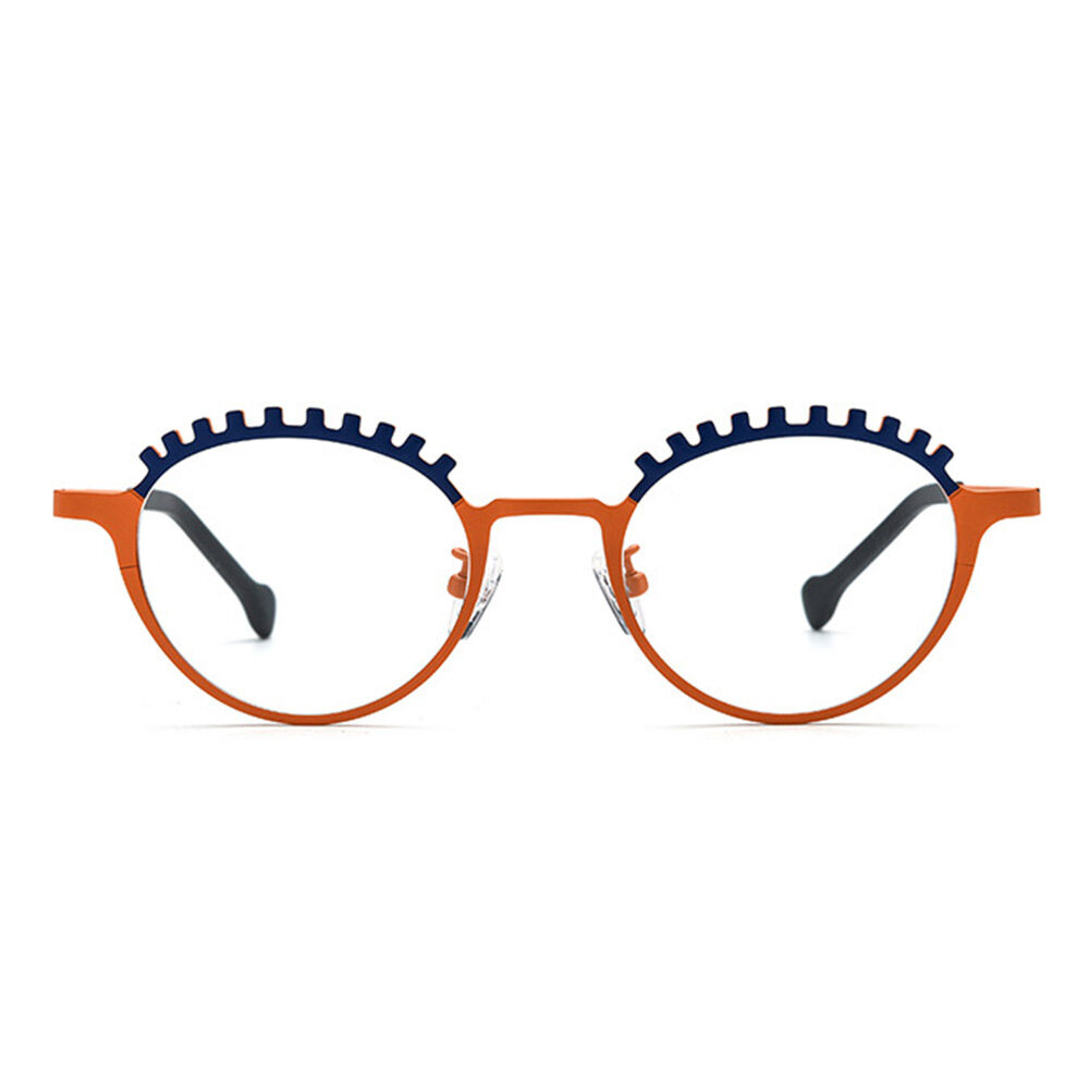 Jonson Round Orange Glasses