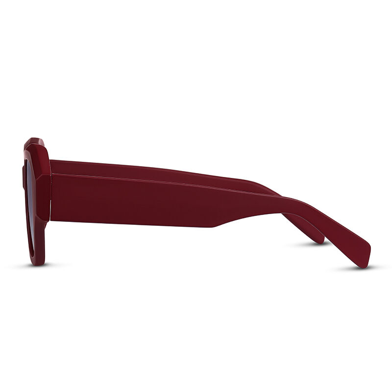 X Ray Square Red/Grey Gradient Sunglasses