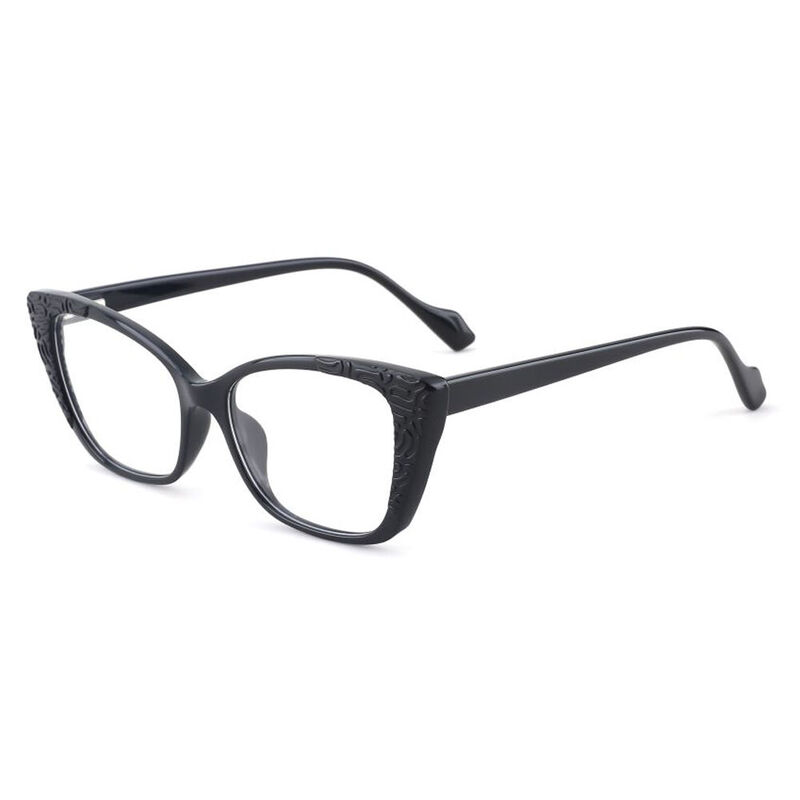 Lambert Cat Eye Black Glasses