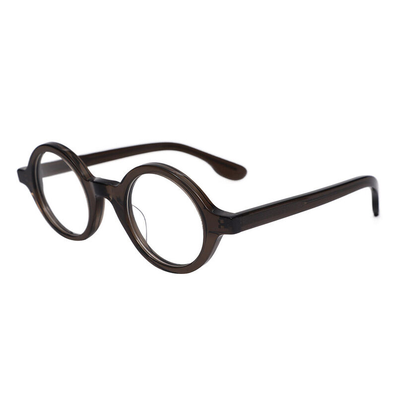 Aldric Round Gray Glasses