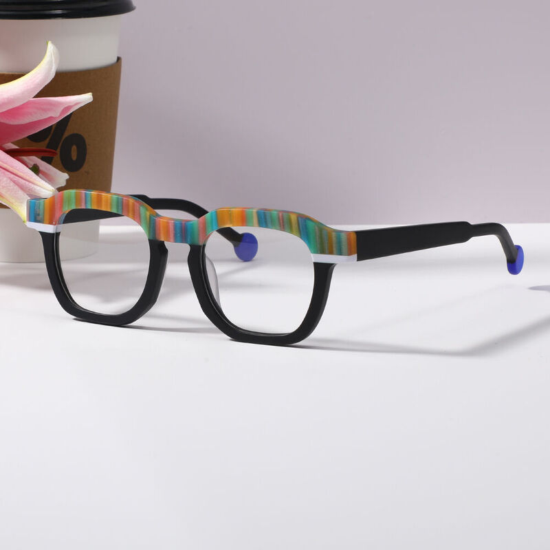 Triy Square Black Glasses