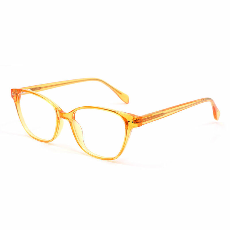 Adams Cat Eye Orange Glasses