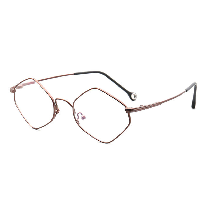 Martha Square Brown Glasses