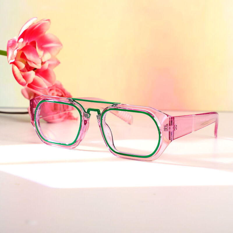 Elvis Aviator Purple Glasses