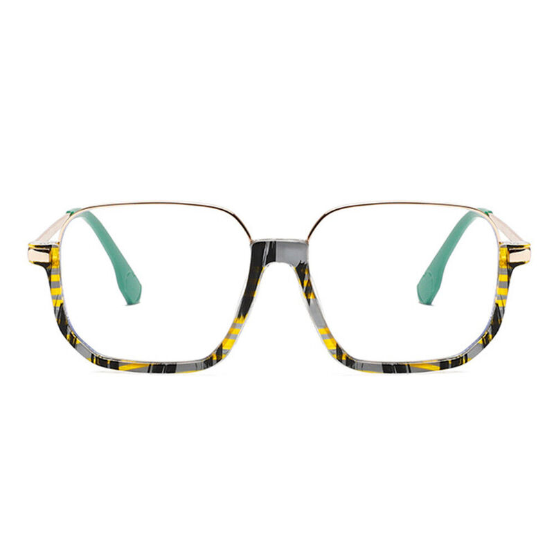 DuBois Square Yellow Glasses