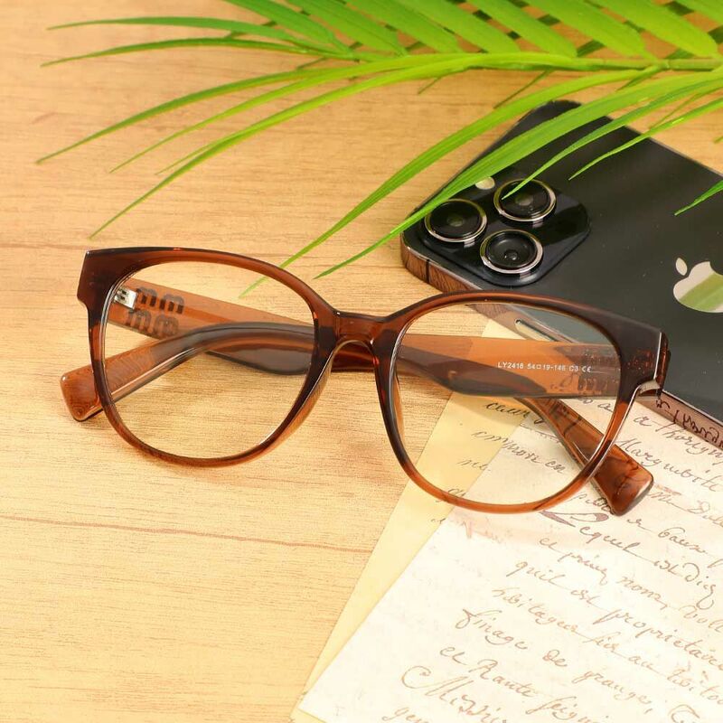 Wade Square Brown Glasses