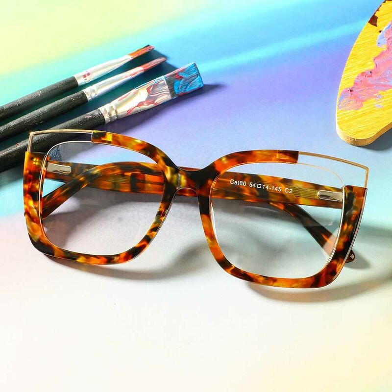 Veromca Cat Eye Schildkröte Brille