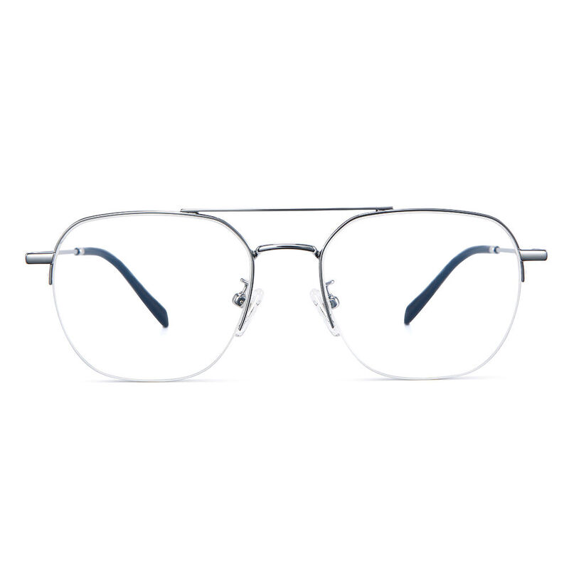 Judith Aviator Silver Glasses