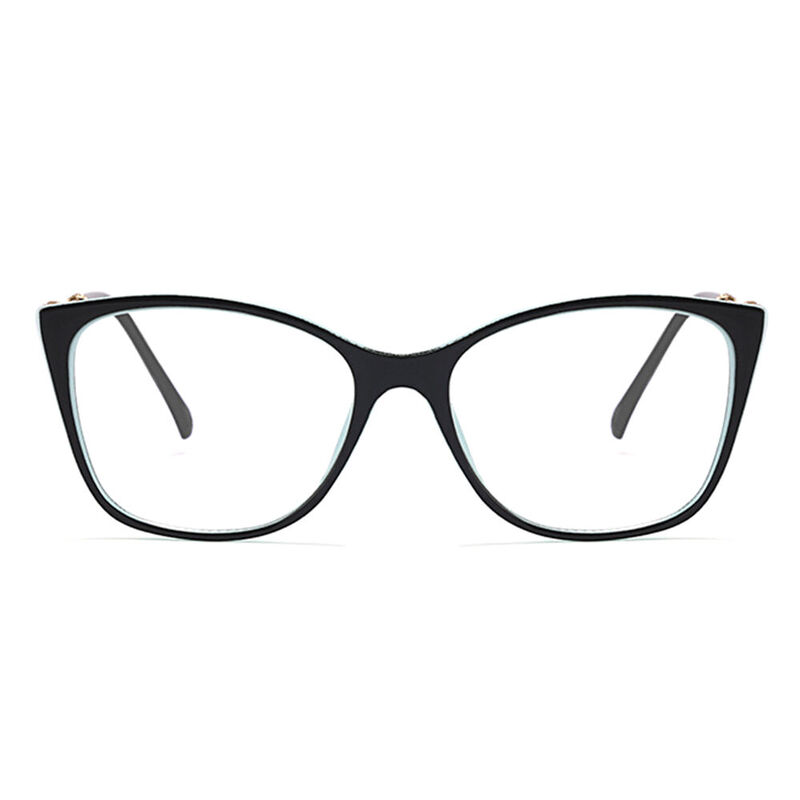 Adeben Cat Eye Black Blue Glasses