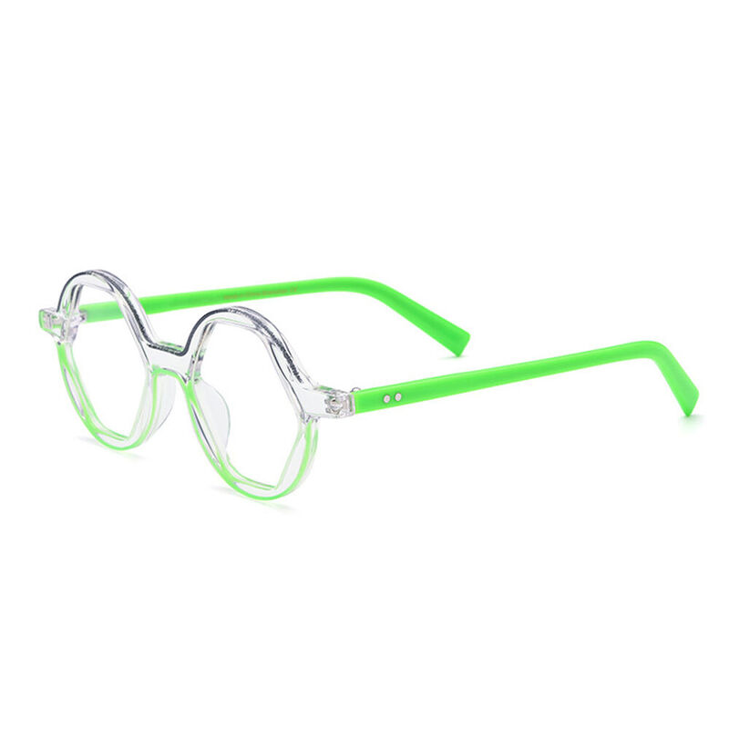 Tennant Round Green Glasses