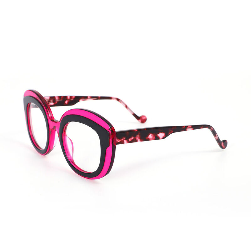 Dolores Cat Eye Pink Glasses