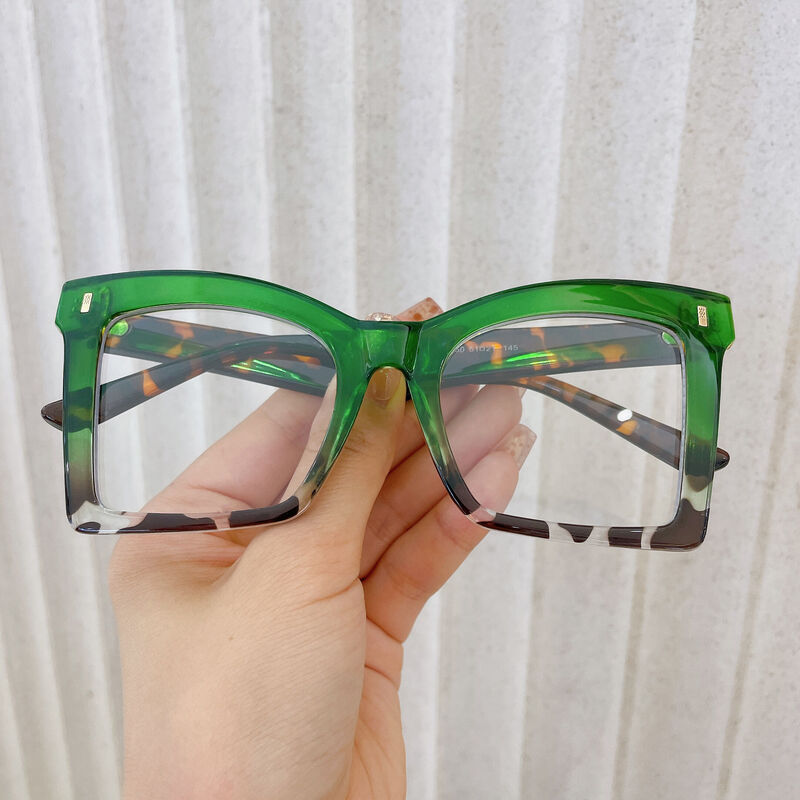 Sami Cat Eye Green Glasses