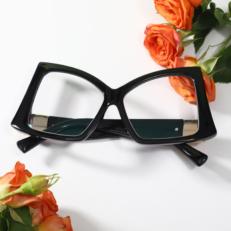Zebu Cat Eye Black Glasses